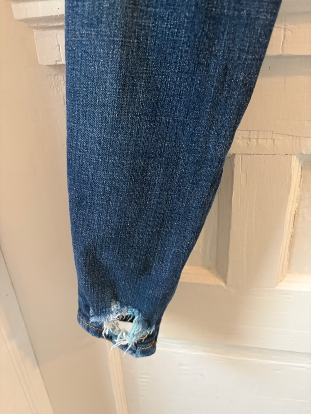 DSQUARED2 Women's Dark Blue Distressed Skinny Jeans - Picture 11 of 14